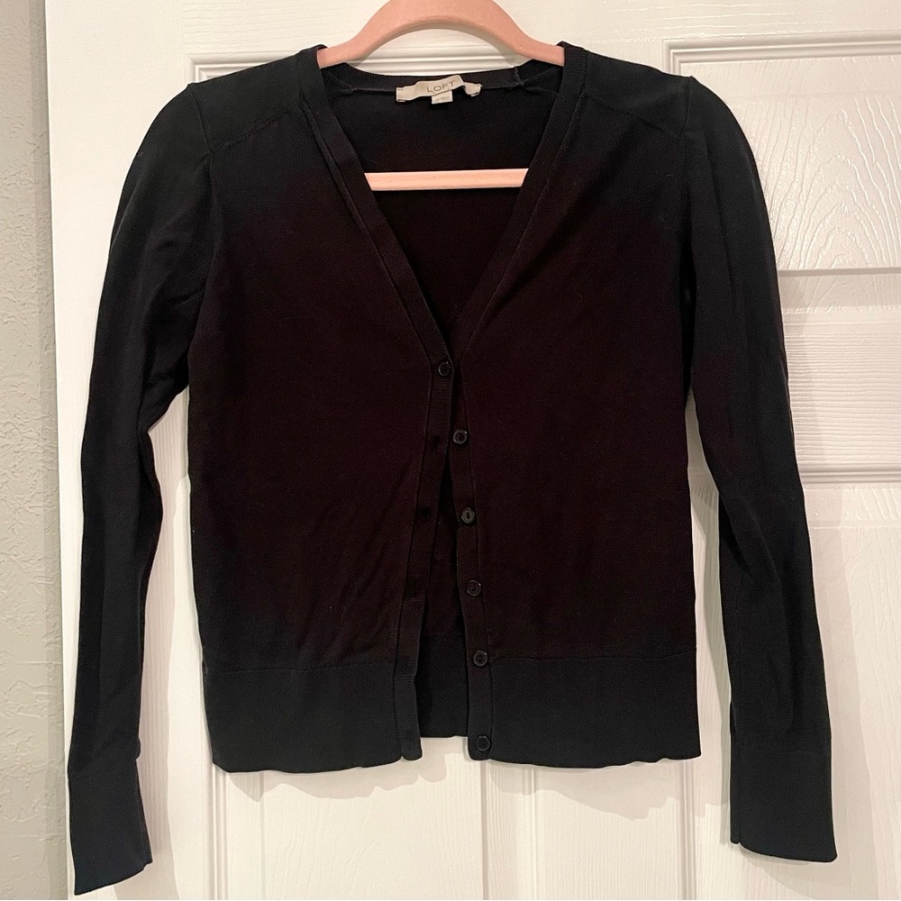 Fitted LOFT V-Neck Cardigan